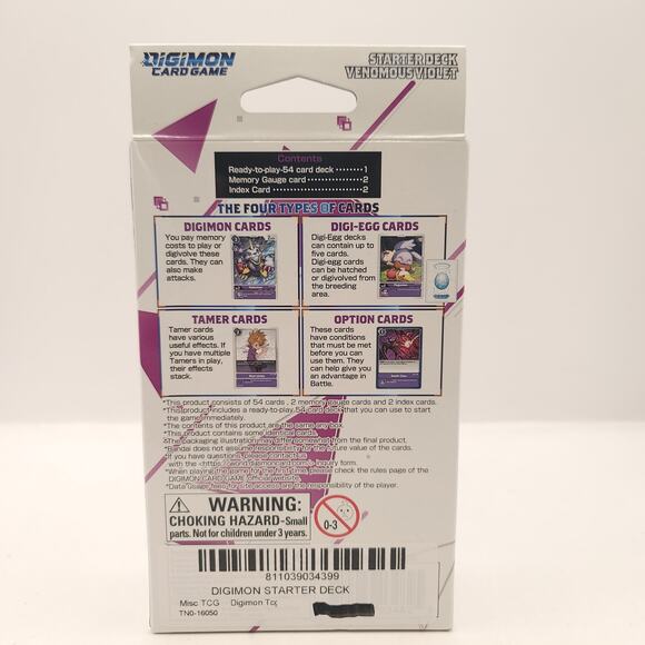 Digimon Card Game Venomous Violet Starter Deck 2021 - Picture 2 of 8